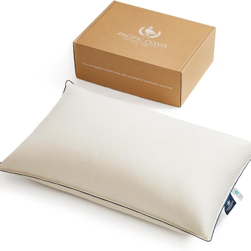 Luxury Hotel Collection Down Pillow - 700 Fill Power, Organic Cotton, Standard S